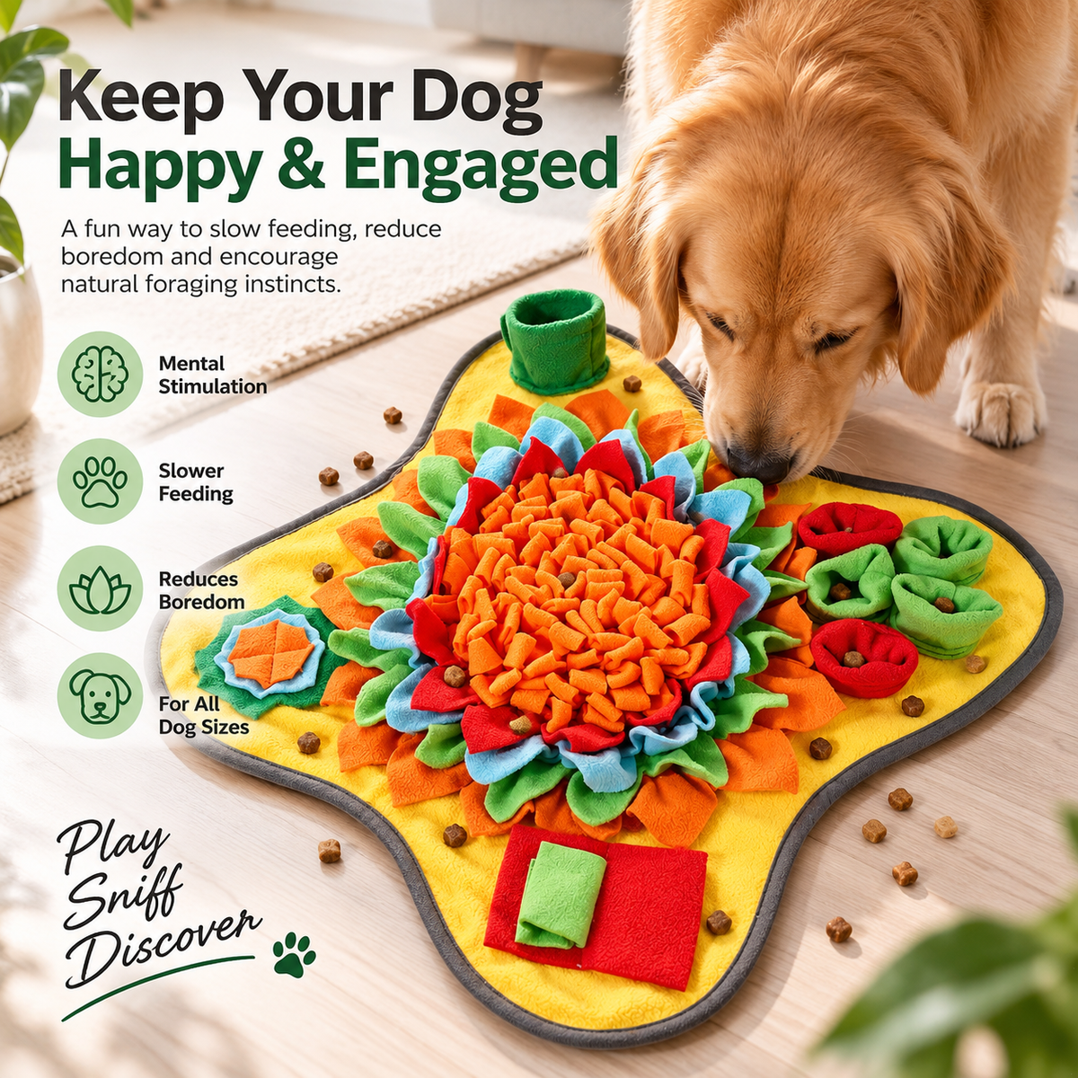 Interactive Snuffle Mat For Dogs